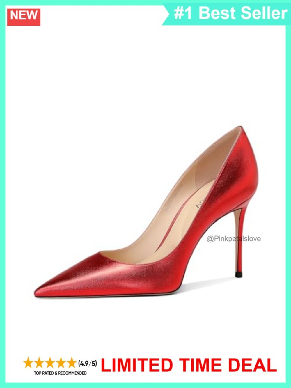 Pointed Toe Stiletto Heel Closed Toe High Heels Pumps for Women